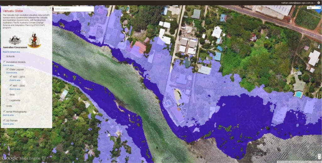 Mapping sea level rise to support adaptation
